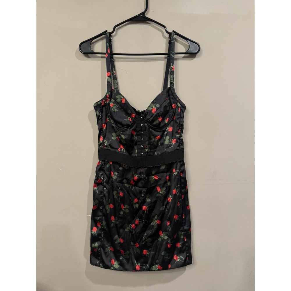 For Love and Lemons‎ Women's  Mini Dress Size S Corset Style secret rose design